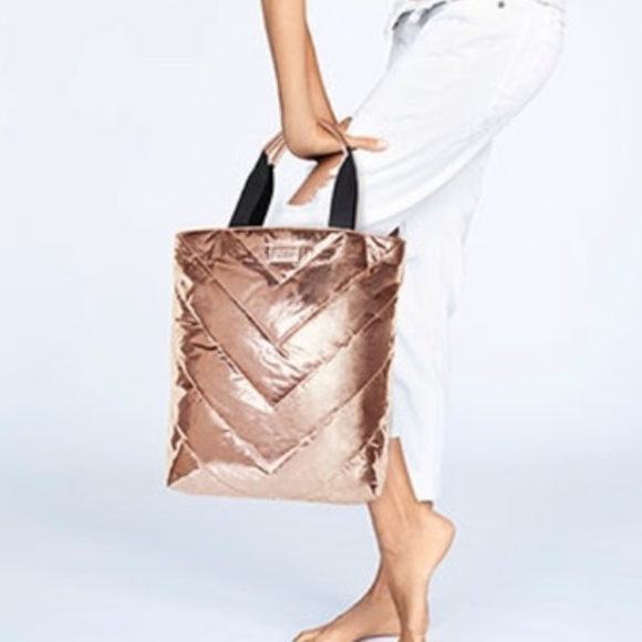 Victoria's Secret Handbags - Victoria's Secret Rose Gold Tote Bag